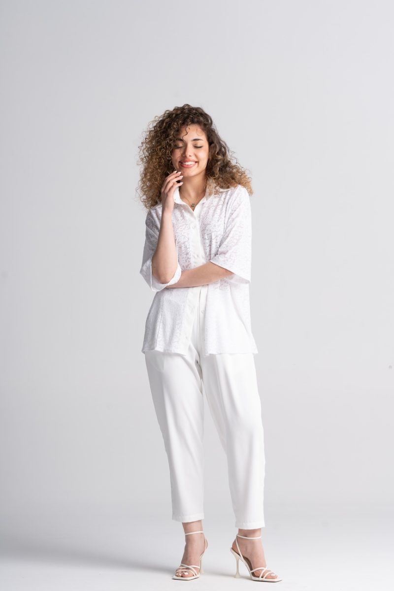 TOM2 WHITE LACE SHIRT