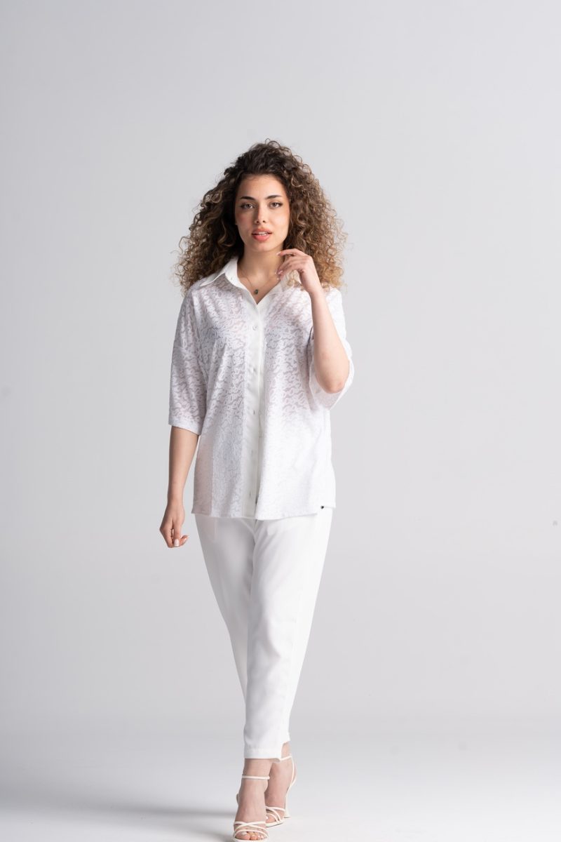 TOM2 WHITE LACE SHIRT