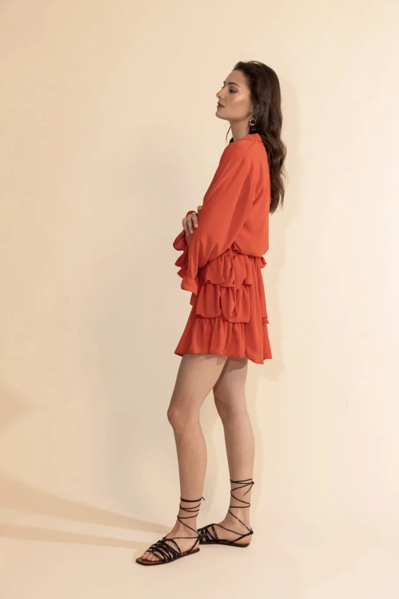 Mabel Burnt Orange Dress