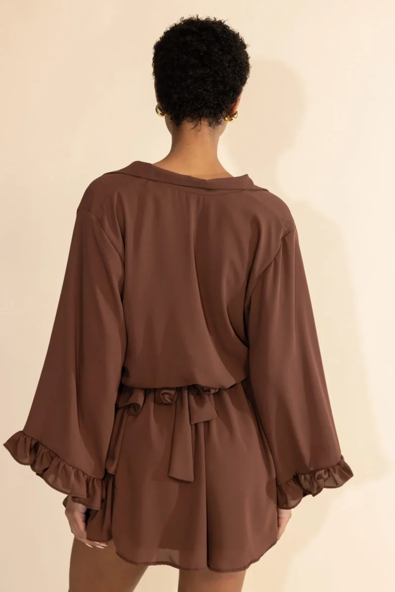 Mabel Dress Chocolate Brown