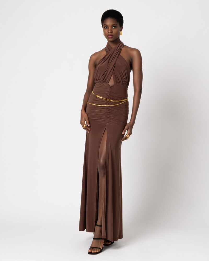 Persephone Dress Brown