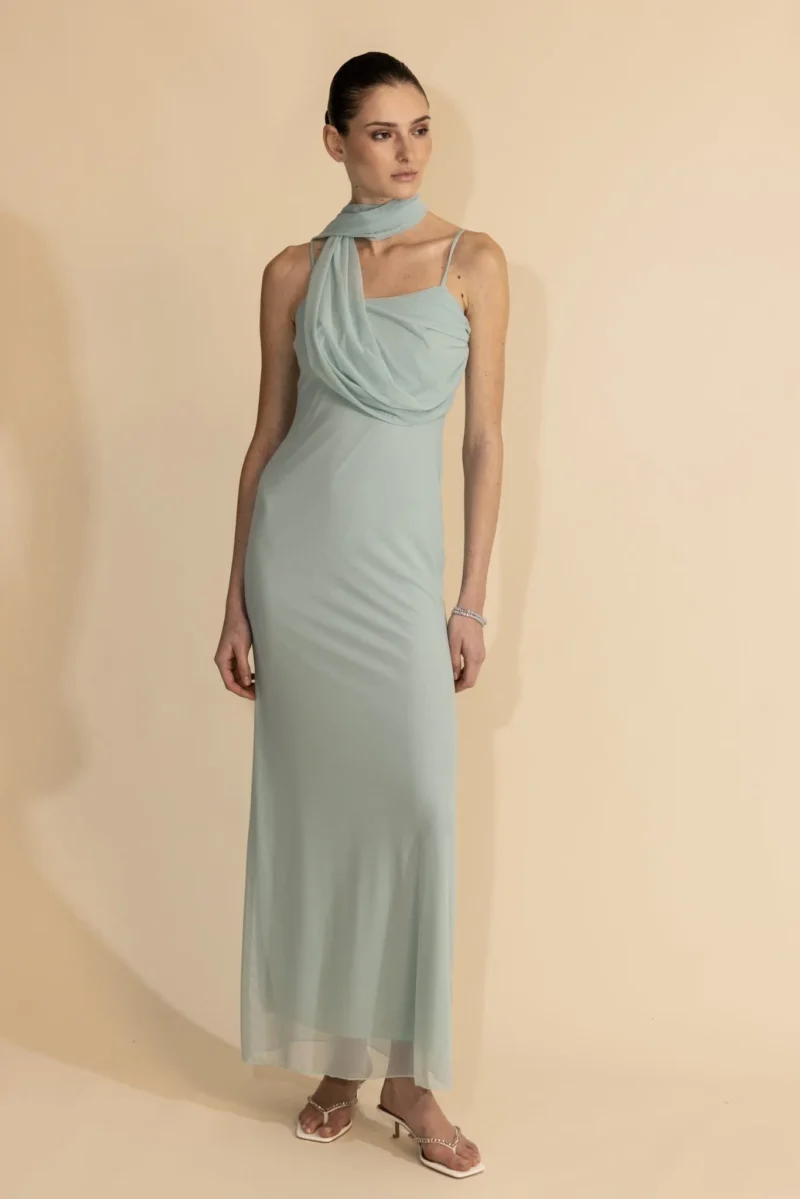 Calista Maxi Dress Burnt Ciel
