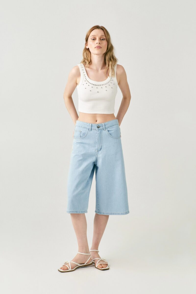 Infinity Crop Top White