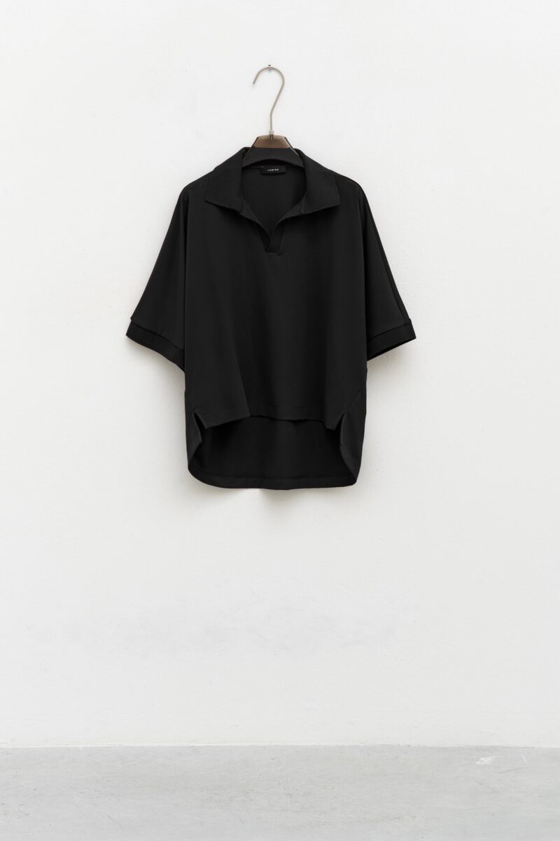 Amelie Polo T-Shirt Black
