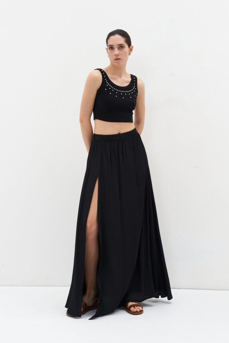 Infinity Crop Top Black