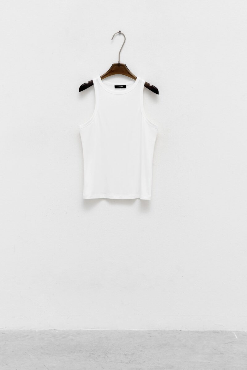 White Sleeveless Top
