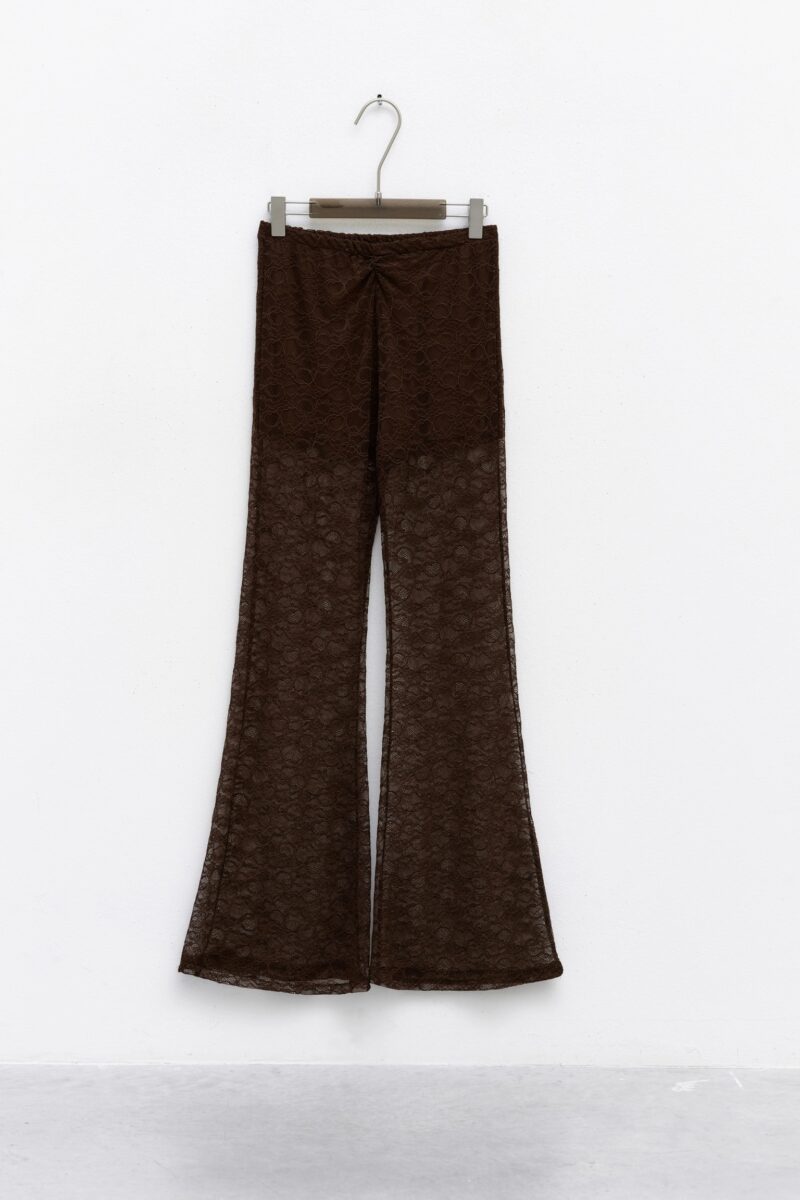 Laya Brown Lace Pants