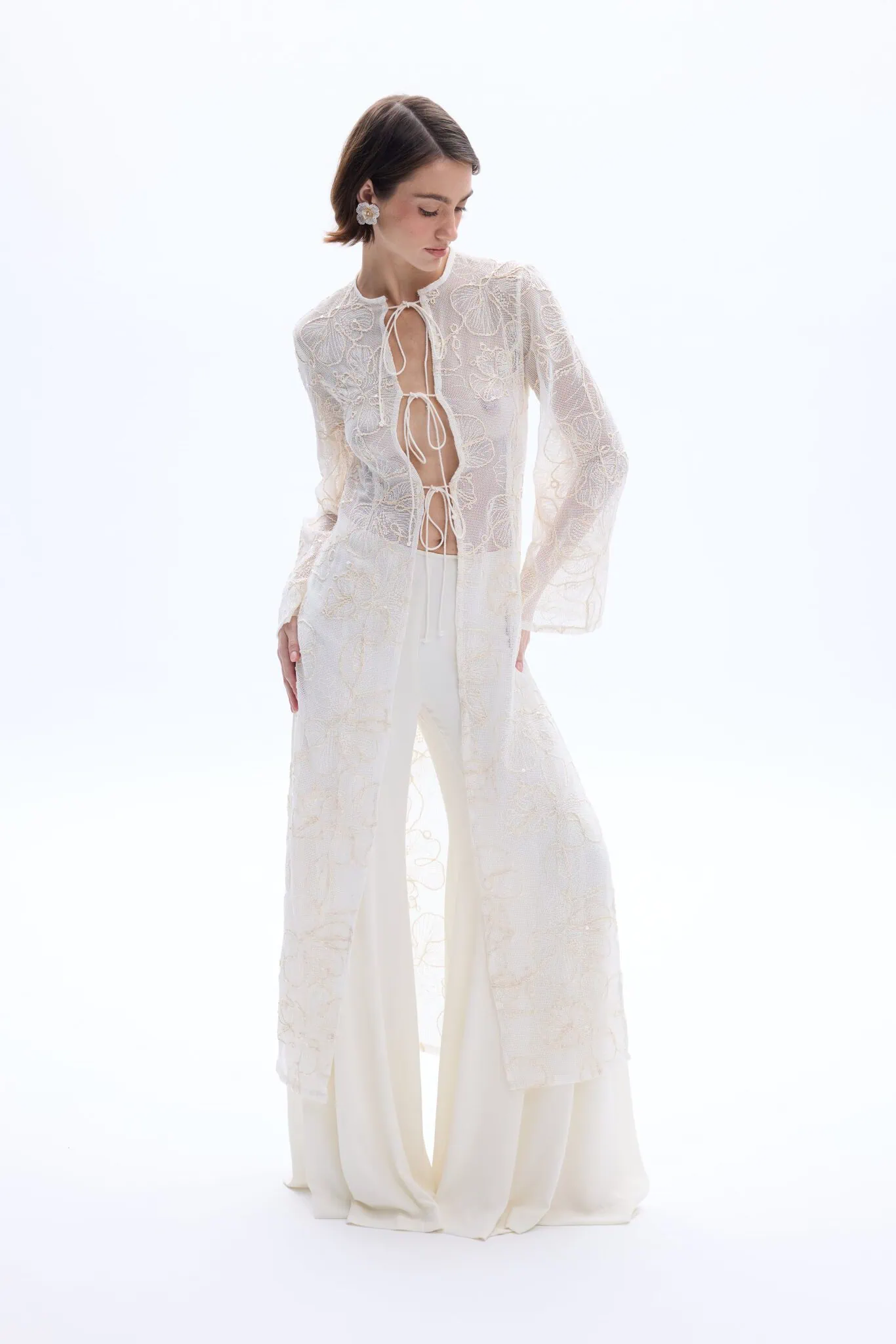 Maggie Kimono Top Ivory