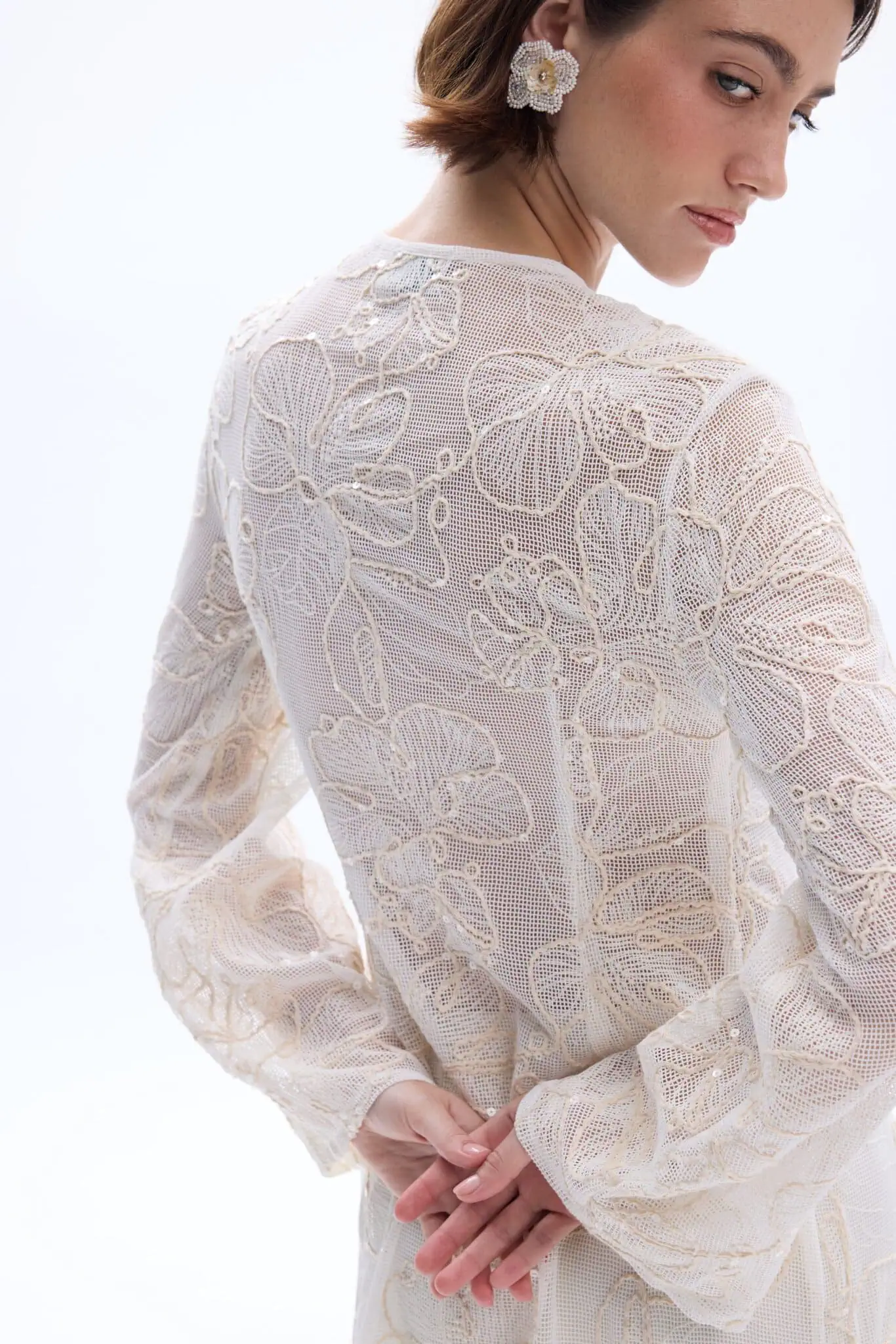 Maggie Kimono Top Ivory