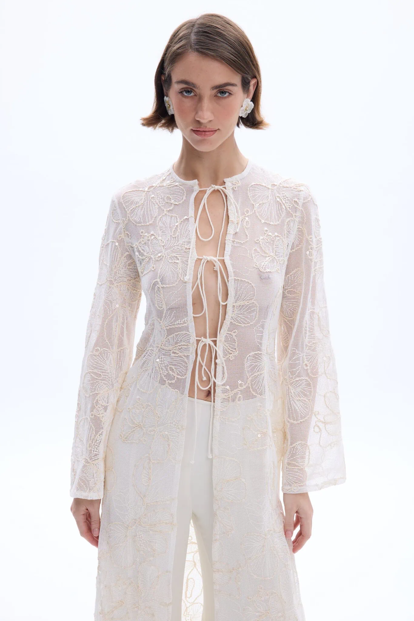 Maggie Kimono Top Ivory