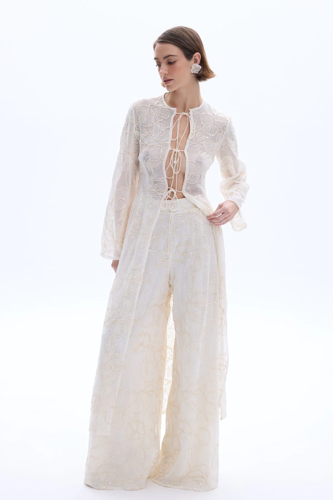 Maggie Kimono Top Ivory